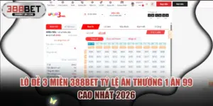 Lô đề 3 miền 388BET